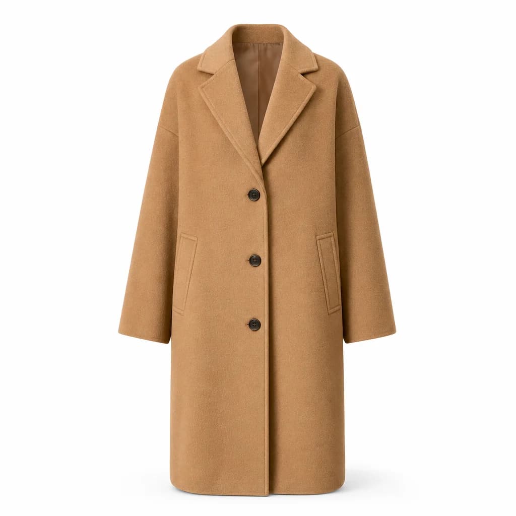 Oversized Wool-Blend Coat